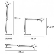 Artemide Tolomeo Tavolo Table Lamp with Aluminium Base