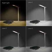 TaoTronics® LED Desk Lamp Touch Control 3-Level Dimmable (6W, Adjustable Arm) - TT-DL08 White