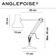 Anglepoise Type 75 Mini Desk Lamp, Slate Grey Shade
