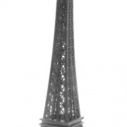 Decorative Black Desk Table Bedside Lamp Shade, Eiffel Tower design, H 42.5cm, 17"