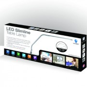 Daylight Company D35107 5 Watt LED Slimline Table Lamp, Brushed Chrome