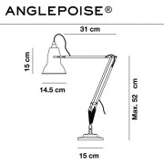 Anglepoise Original 1227 Table Light, Red
