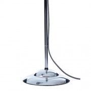 Anglepoise Duo Table Lamp, White/Black Cable Braid, Bright Chrome
