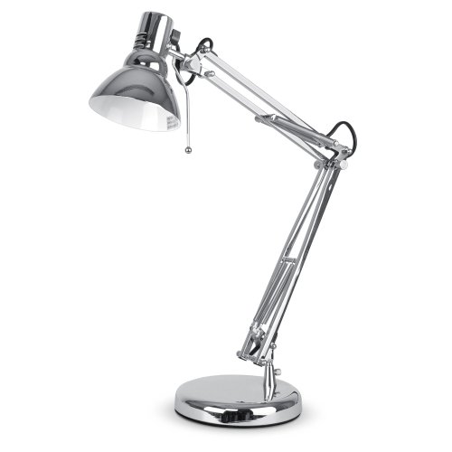 Table Lamp Uk Modern Chrome Daylight Reading Task Adjustable